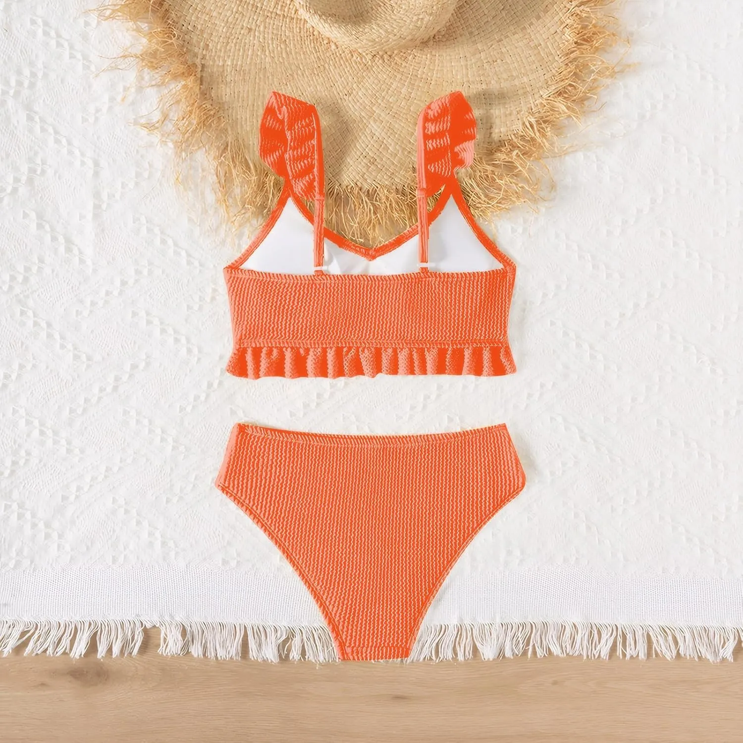 Girls Swimsuit, 2 Piece Bikini Bathing Swimwear 7-16Y
