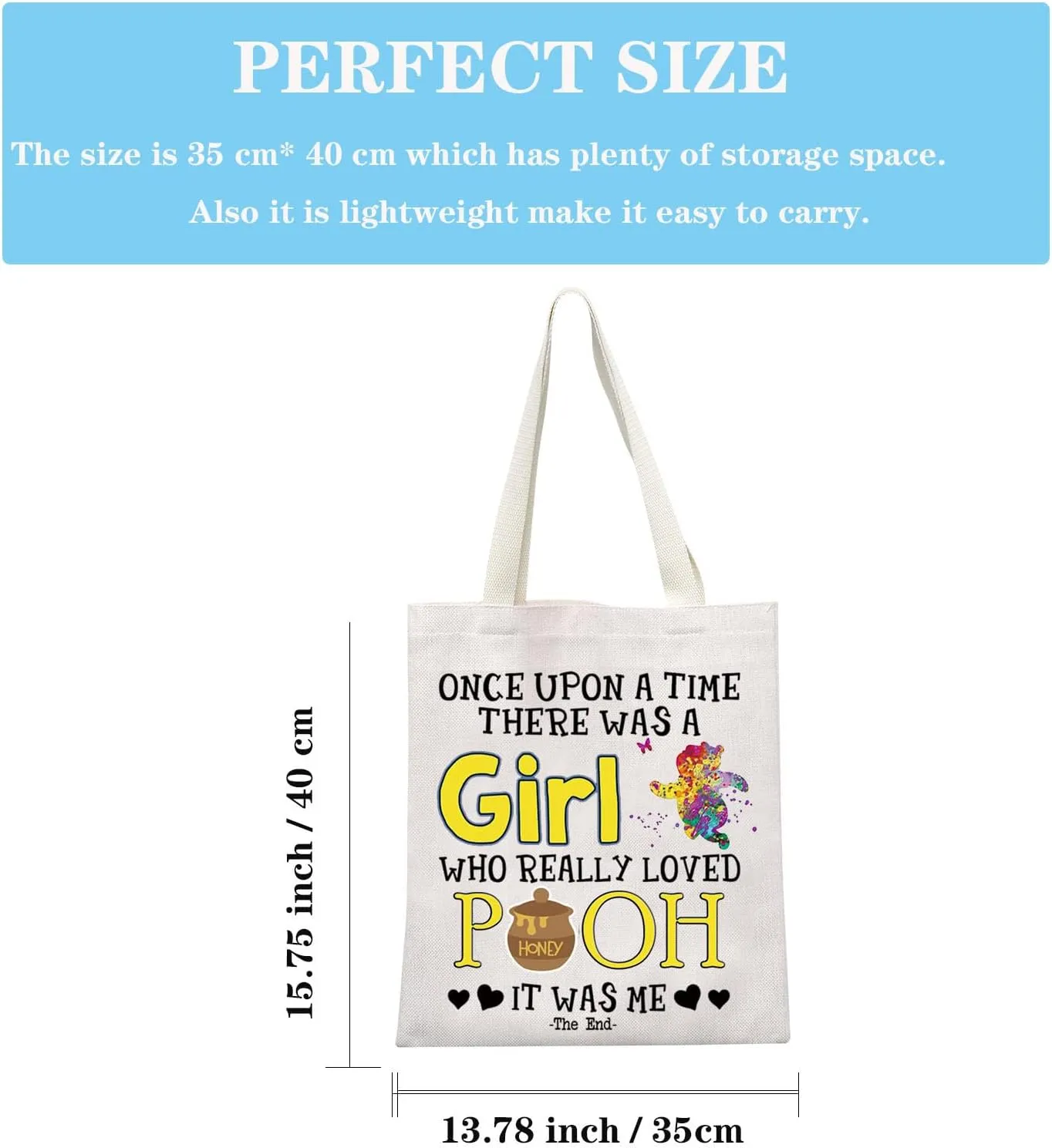 GJTIM Movie Inspired Bear Travel Bag Bear Accessories Bear Zipper Pouch for Bear Lovers (Loved P Tote)