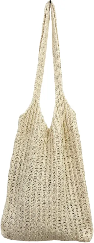 Grunge Knitted Tote Bag Y2K Fairycore Shoulder Bag Aesthetic Hobo Bag Indie Crossbody Bag Alt Purse Accessories