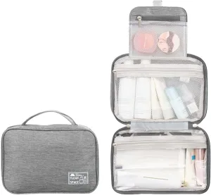 Hanging Toiletry Bags for Traveling Women,10 X 6.5 Inch Makeup Bag Organizer,Large Capacity Foldable Portable Travel Bag for Toiletries,Waterproof Cosmetic Travel Bag,Travel Essentials