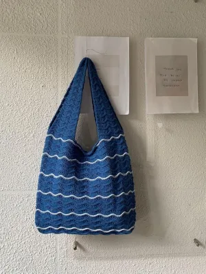 Hobo Bag Fairy Grunge Aesthetic Shoulder Bags Purse for Women Girls Grunge Accessories Crochet Tote Beach Bag