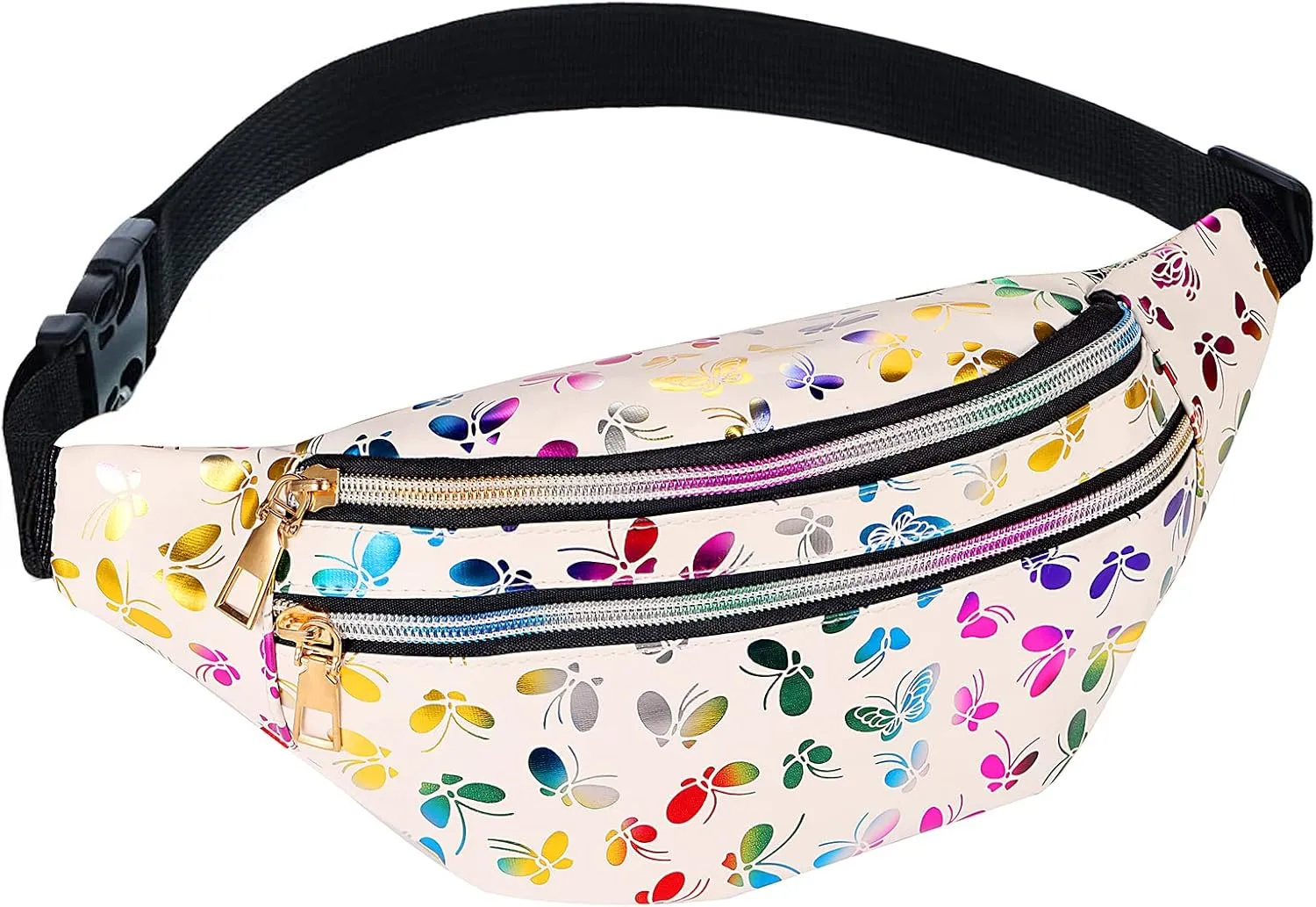 Holographic Fanny Pack for Women, Waterproof Fanny Pack for Girls,Waist Bag Waist Pack for Festival Accessories