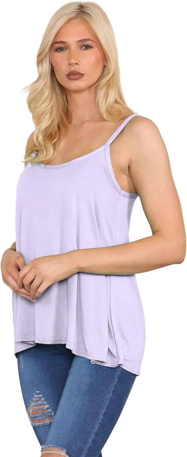 Janisramone Vest for Women | New Plain Stretchy Sleeveless Camisole Summer Tank Tops Women | Ideal Womens Summer Tops