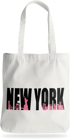 Jeilink New York Souvenirs and Gifts Beach Weekender Tote Travel Reusable Grocery Bags Girls Trip