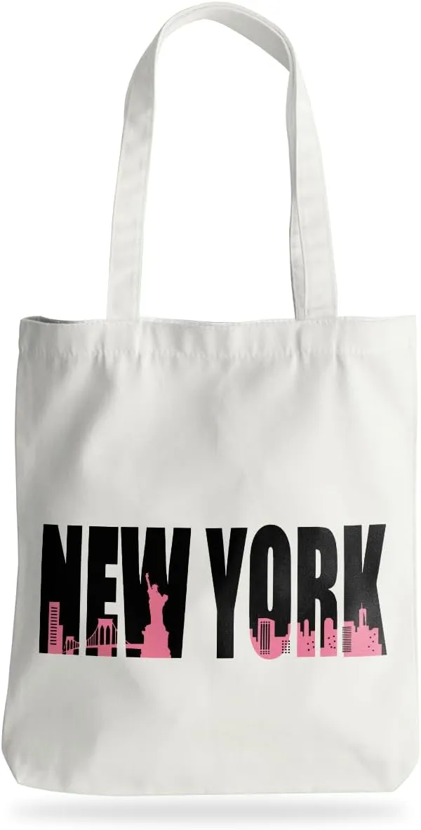 Jeilink New York Souvenirs and Gifts Beach Weekender Tote Travel Reusable Grocery Bags Girls Trip