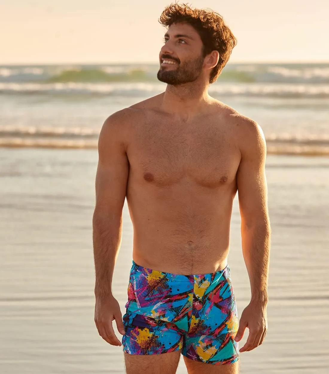 Kiniki Men's Tan Through Swim Shorts (5th Generation)