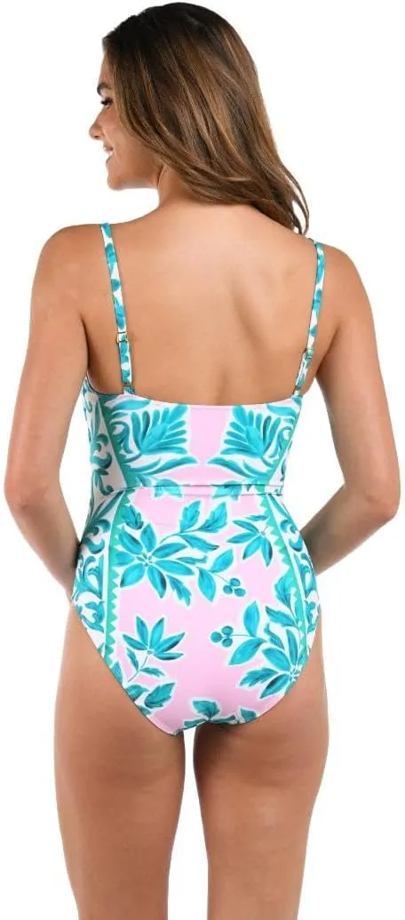 La Blanca Women's One Piece Swimsuit Lingerie Tummy Control Bathing Suit