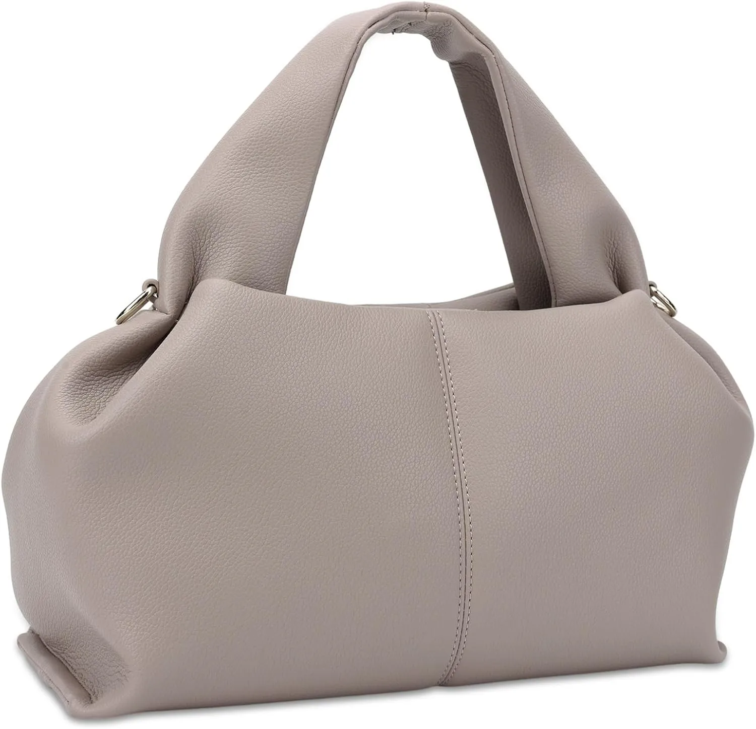Ladies Large Capacity Tote Bag Women Solid Casual Grocery Bag Vintage Leather Crossbody Shoulder Bag Elegant Tote Handbag