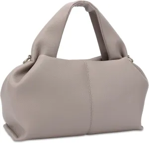 Ladies Large Capacity Tote Bag Women Solid Casual Grocery Bag Vintage Leather Crossbody Shoulder Bag Elegant Tote Handbag