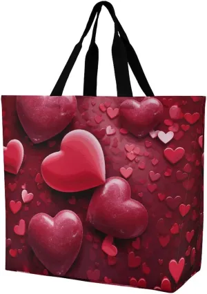 Large Capacity Shopping Bag Shells And Sand Canvas Grocery Bags Foldable Tote Bag