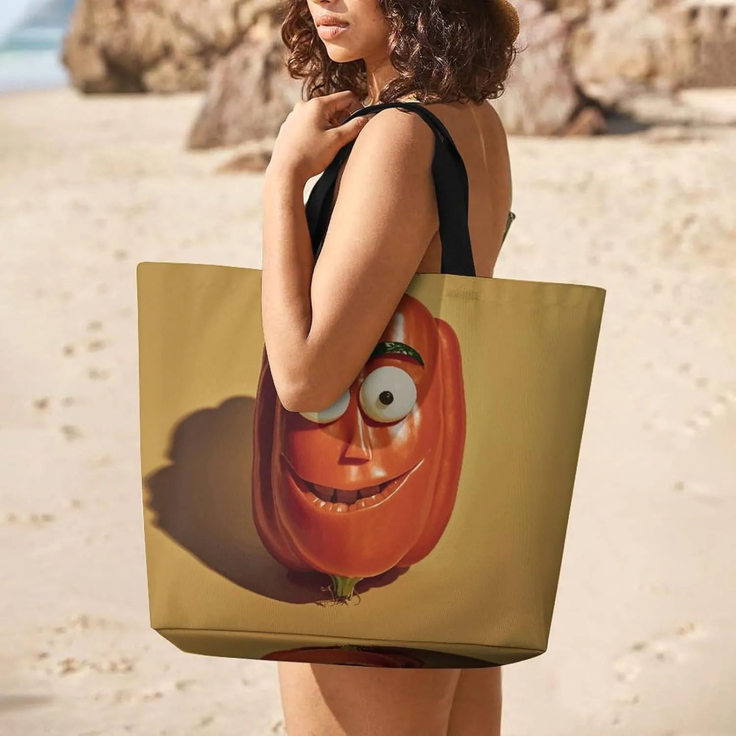 Large Capacity Shopping Bag Vintage Aesthetic Raven Illustration Canvas Grocery Bags Foldable Tote Bag