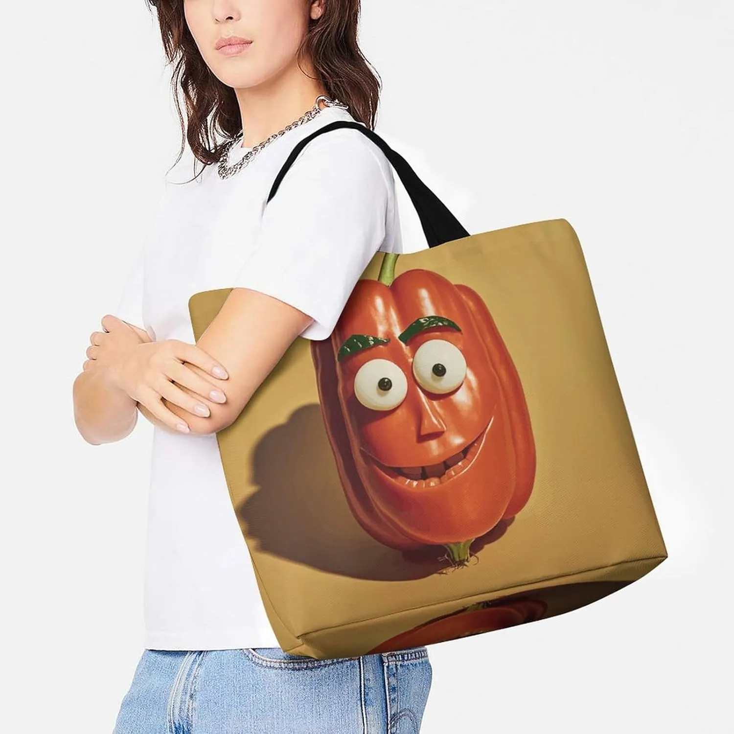 Large Capacity Shopping Bag Vintage Aesthetic Raven Illustration Canvas Grocery Bags Foldable Tote Bag