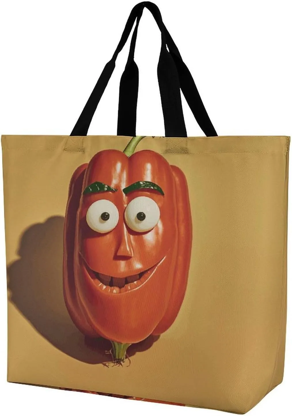 Large Capacity Shopping Bag Vintage Aesthetic Raven Illustration Canvas Grocery Bags Foldable Tote Bag