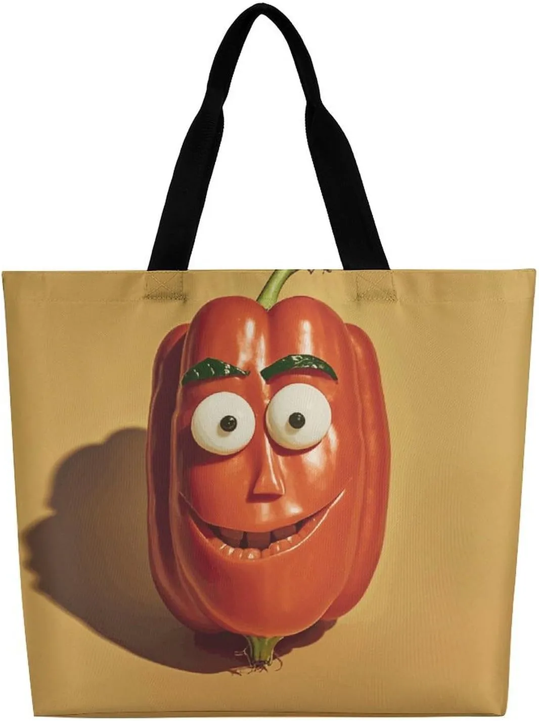 Large Capacity Shopping Bag Vintage Aesthetic Raven Illustration Canvas Grocery Bags Foldable Tote Bag