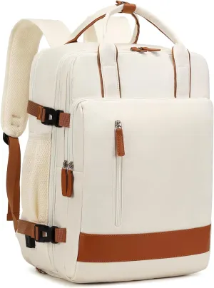 Large Travel Backpack for Women, 40L Carry On Backpack Airline Flight Approved with USB Charging Port Shoes Compartment, Personal Luggage Backpack Casual Daypack 15.6 Inch Laptop Backpack