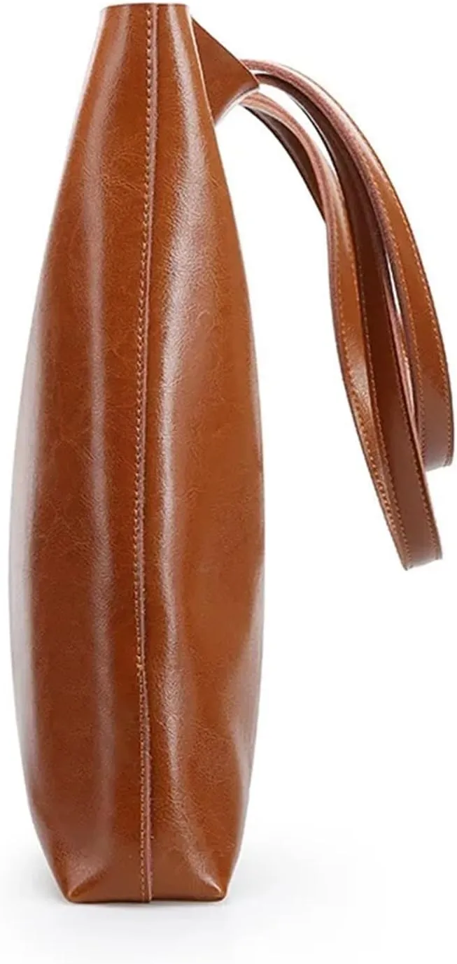 Leather Women Shoulder Bags Large Female Fashion Office Retro Bag Ladies Hand Big Bags for women
