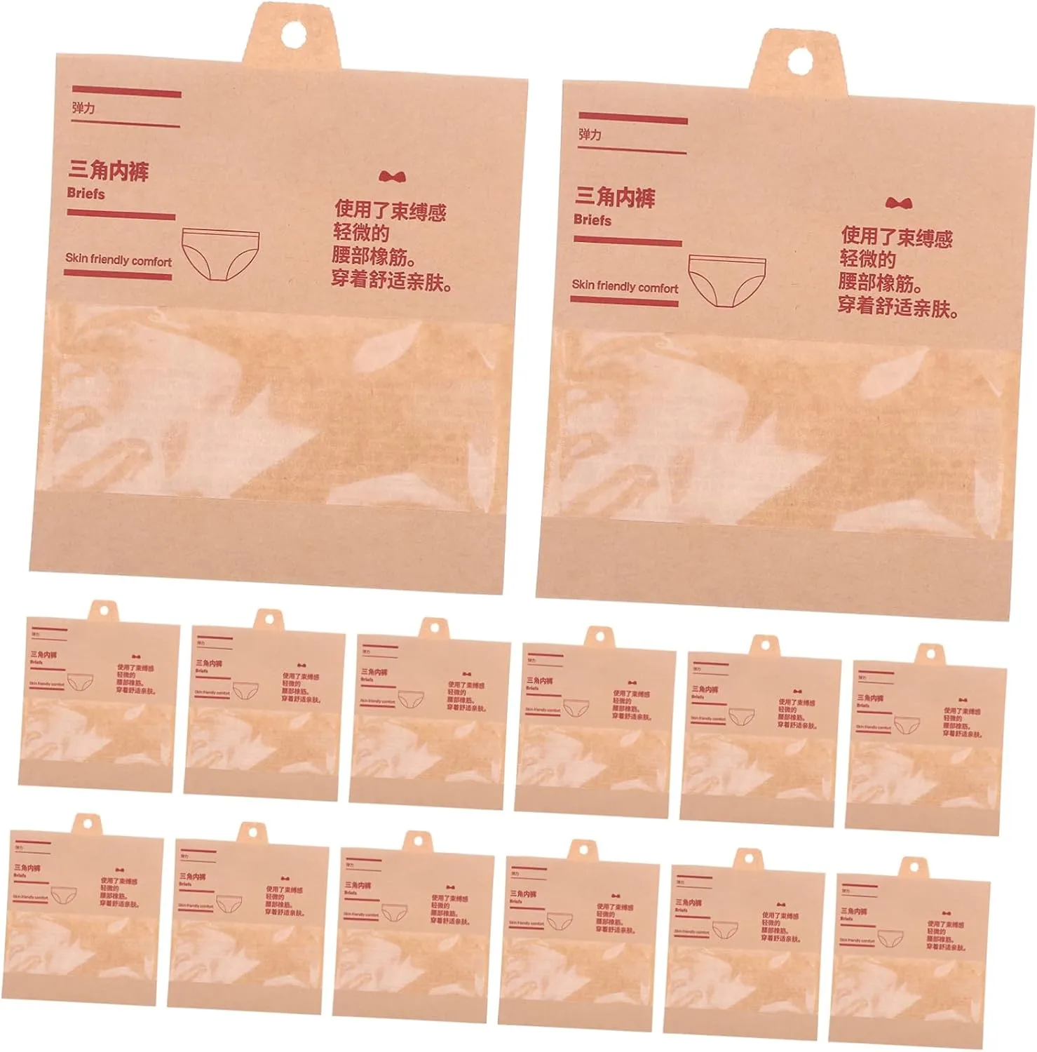 Lingerie Bag for Sale 50pcs Paper Packaging Bags Socks Packing Pouches Sealing Mechanism