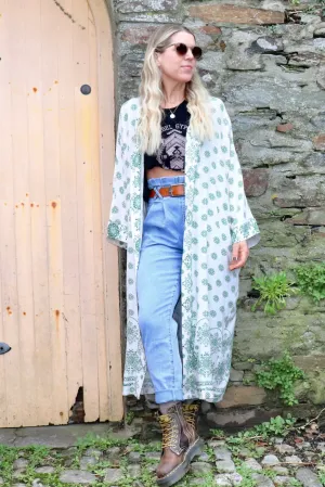 Long floral kimono
