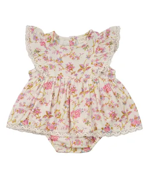 Louise Misha Lena Romper - Cream Bucolia Fields