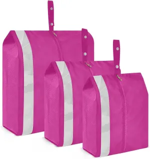 Luggage Space Saver, Luggages Management Personnel, Medium Violet Red, With Zipper, 3 Set Travel Packing Cubes For Suitcases, Garment Bag Closet Storage
