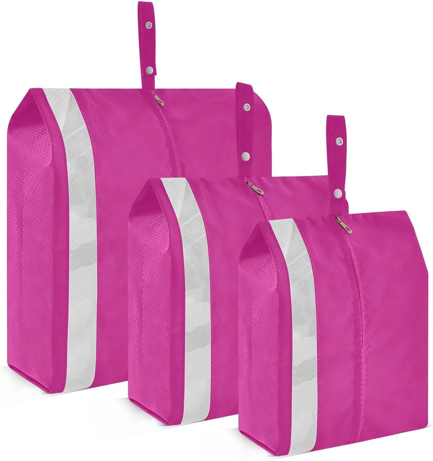 Luggage Space Saver, Luggages Management Personnel, Medium Violet Red, With Zipper, 3 Set Travel Packing Cubes For Suitcases, Garment Bag Closet Storage