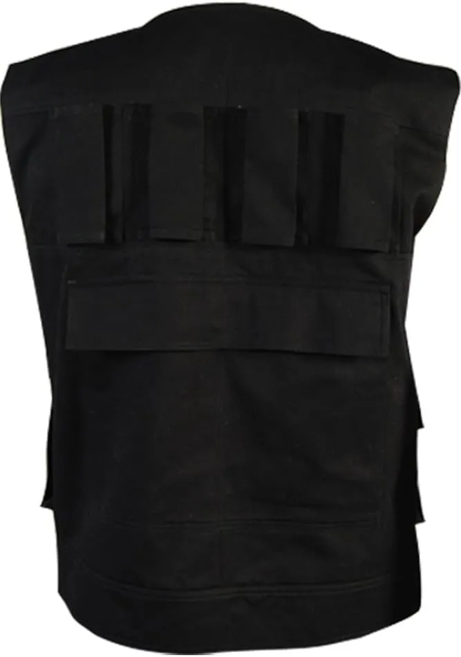 Men's Halloween Costume Black Vest Belt Compatible Droid Caller Canister Cosplay Accessories Unisex