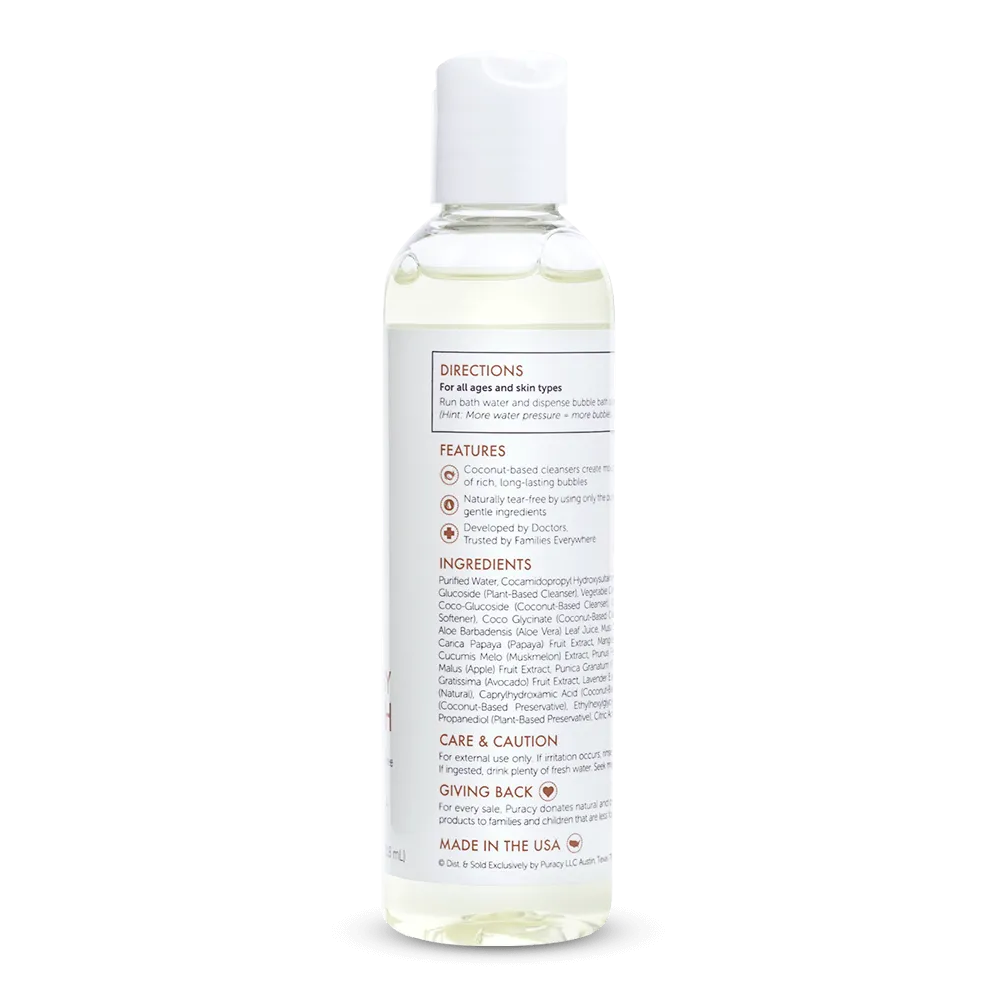 Natural Baby Bubble Bath - Lavender & Vanilla - 4oz