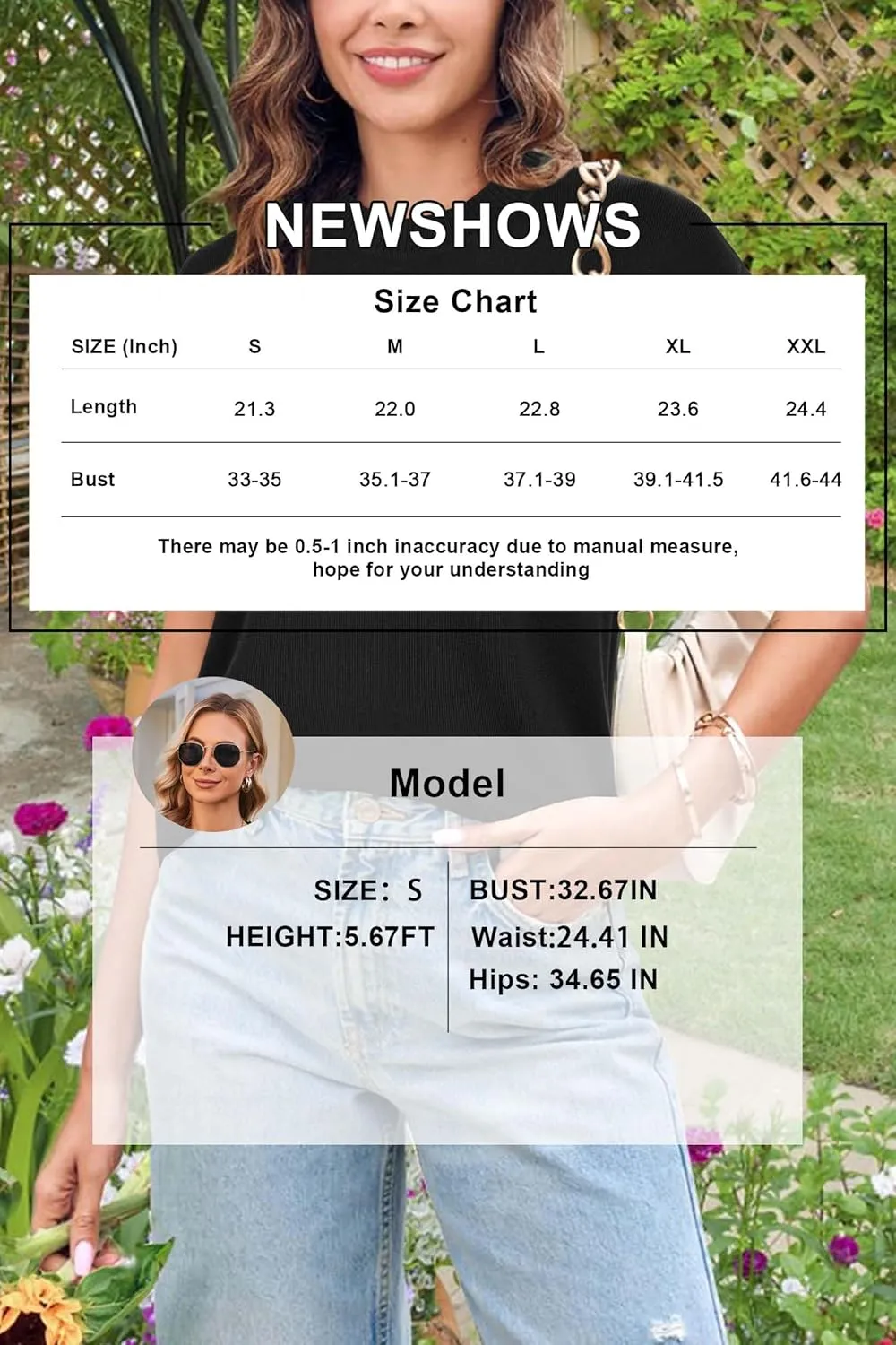 Newshows Womens 2024 Summer Tops Spring Sweater Vest Cap Sleeve Crewneck Business Casual Outfits Knit Dressy Shirts Trendy