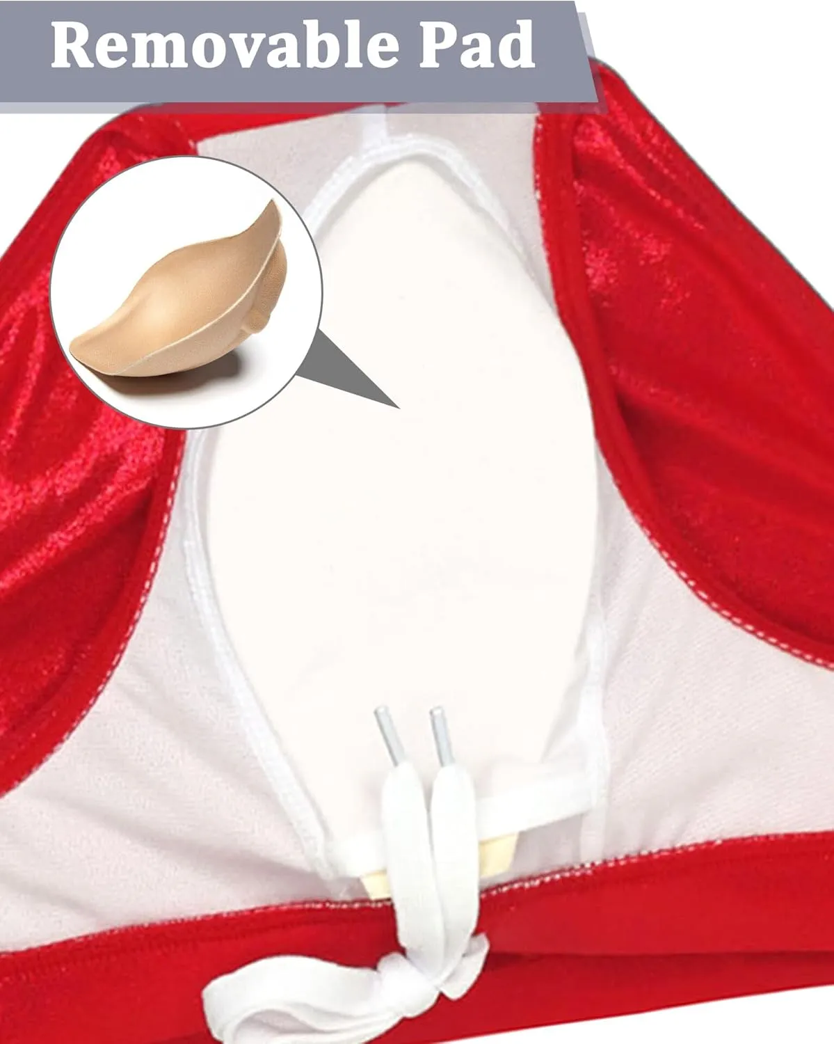 Panegy Men's Shiny Faux Leather Swim Briefs Contour Pouch Bikini Underwear Drawstring Swimwear with Pad