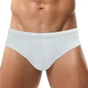 Panegy Men's Shiny Faux Leather Swim Briefs Contour Pouch Bikini Underwear Drawstring Swimwear with Pad