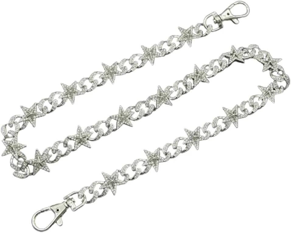 PINKPIN Wallet Chains Star Jeans Pants Chain for Pocket for Wallets Hip-Hop Goth Keychain Clothing Accessories