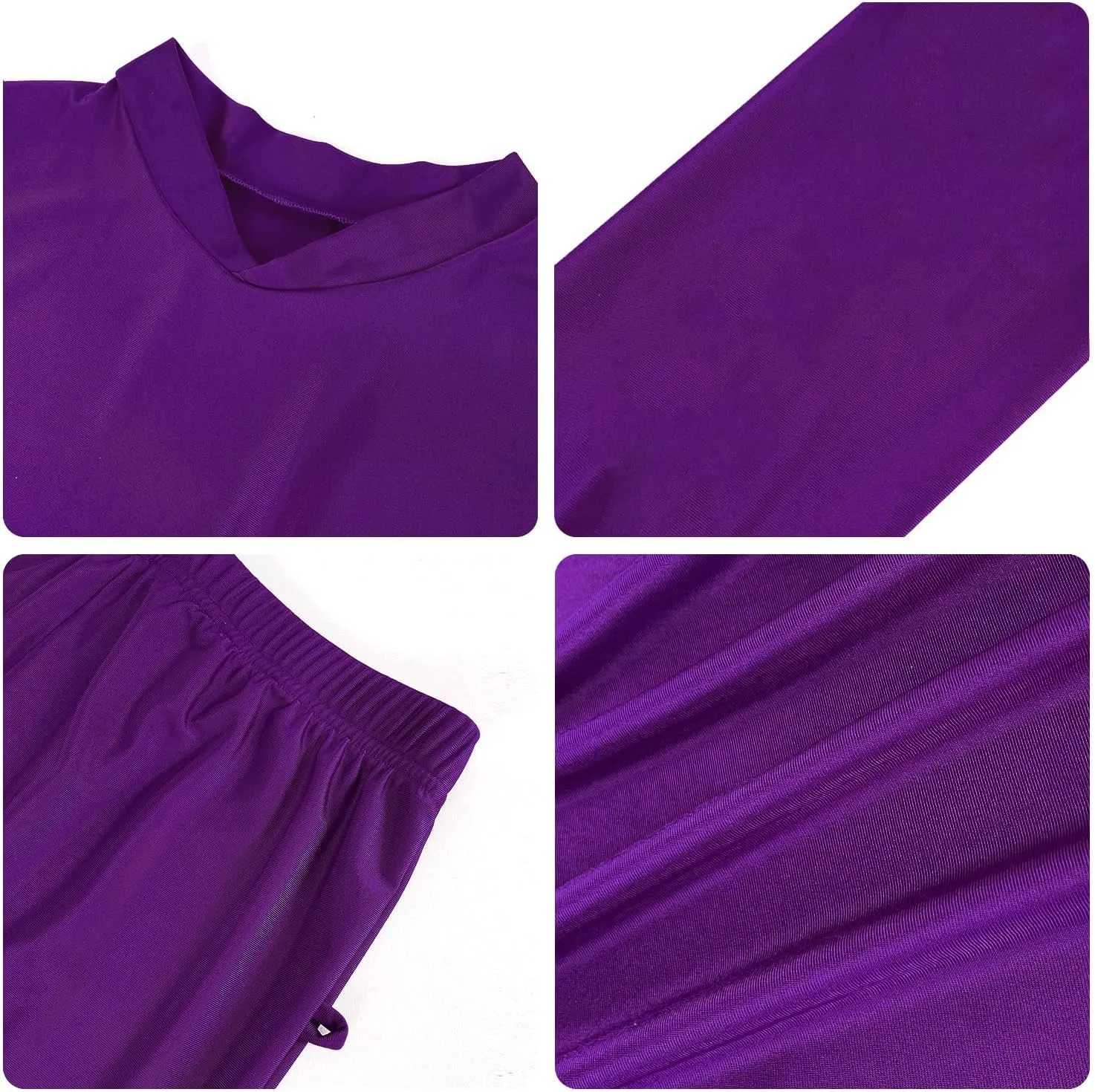 Plus Size Burkini Muslim Swimsuits for Women Modest Islamic Swimwear Long Sleeve Full Cover 3PCS Set Beachwear with Cap