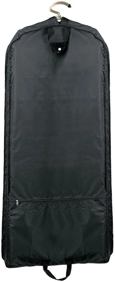 Preferred Nation 48" Nylon Garment Cover W/ 5 Hangers, Black, One Size