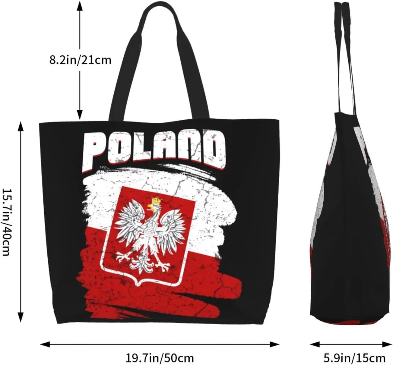 Puerto Rican American Flag Women's Tote Bag Large Capacity Single Shoulder Bags Handbag for Shopping Work