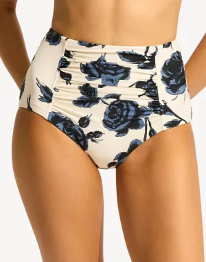 Rococo Ruched High Waist Bikini Bottom