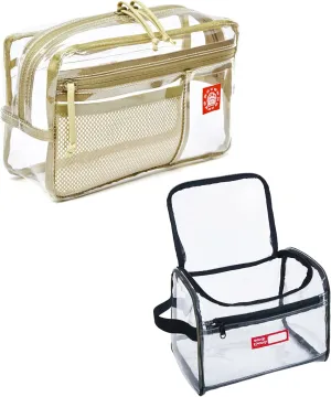 Rough Enough Clear Toiletry Bags for Traveling Toiletries Makeup bag Travel Cosmetic Bags for Women and Men
