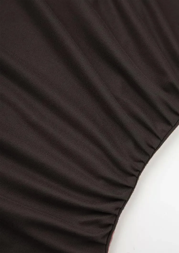 Ruched Mock Neck Long Sleeve Blouse for Womens Plain Ruched Slim Fit T-Shirts Tops Cute Casual Elegant Fall Blouse Tops