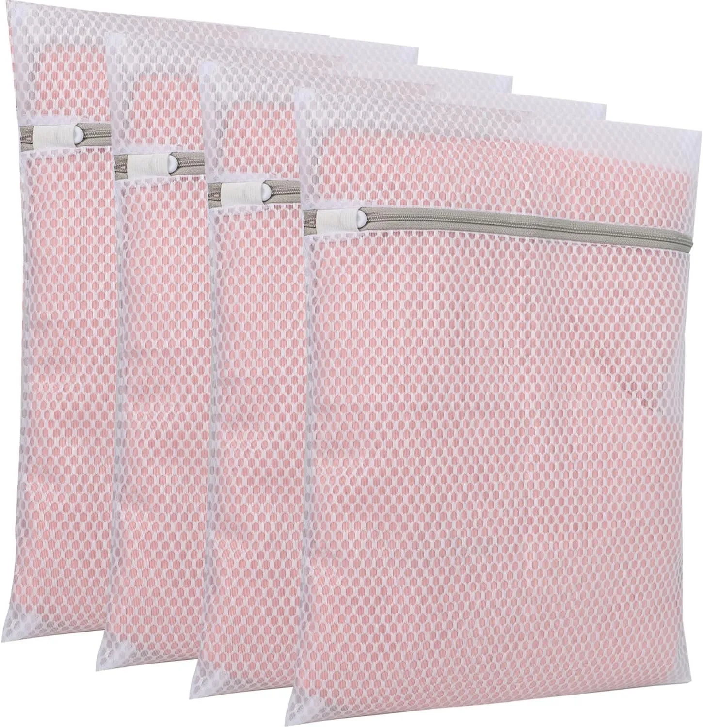 Set of 4 Mesh Laundry Bags, 12 x 16 Inches lingerie bags for Laundry (4)