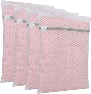 Set of 4 Mesh Laundry Bags, 12 x 16 Inches lingerie bags for Laundry (4)