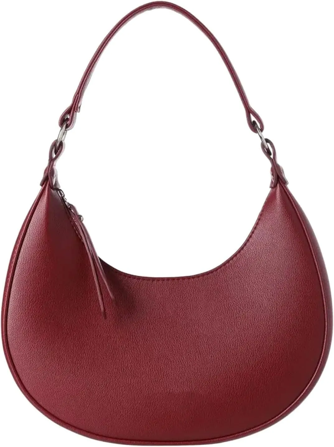 Shoulder Bags for Women Crescent Hobo Crossbody Bags PU Leather Hobo Crossbody Tote Dumpling Bags with Zipper