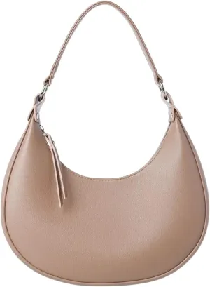 Shoulder Bags for Women Crescent Hobo Crossbody Bags PU Leather Hobo Crossbody Tote Dumpling Bags with Zipper