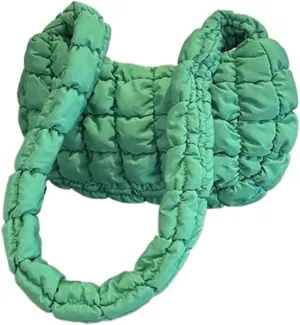 Shoulder Bags for Women Padded Bag Nylon Handbags Bucket Purse Cloud Bubbles Hobo Puffer Nylon Tote Bag
