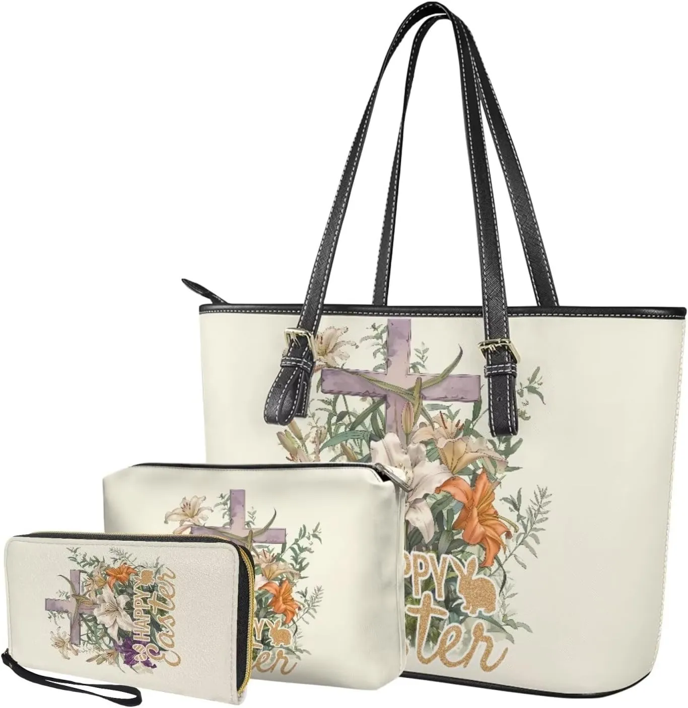 Shoulder Bags Set 3 Piece Bucket Bags Satchel Bags for Women Women's Wristlet Handbags Purses for Women