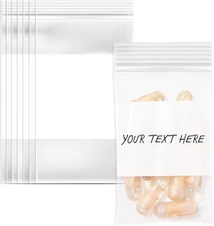 Spartan Industrial - 2" X 3" Plastic Zip Bags With Writable White Block (1000 Count) 2 Mil Small Reclosable Bags for Jewelry, Buttons, Bolts