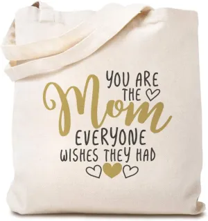 Speedy Pros Canvas Tote Bag for Women You Are Mom Everyone Wishes They Had Mother Beach Bags for Women