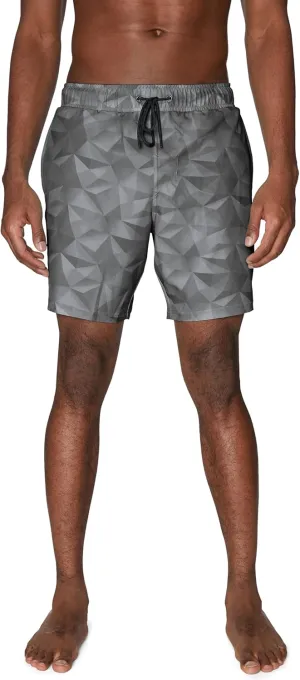 Spyder Men's Swim Trunks, Stretch, Quick-Dry, 7-inch Board Shorts, UPF 50 , Brief Liner