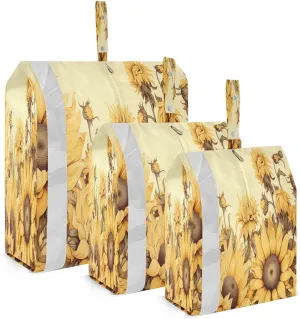 Sunflowers Flowers Packing Cubes for Travel 3 Set Compression Packing Bags Suitcase Organizer Bags for Travel Accessories
