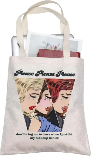 TOBGBE Music Lover Gift Midwest Princess Pink Pony Club Canvas Shopping Bag Great Souvenir for Live ShowsPony Dancing