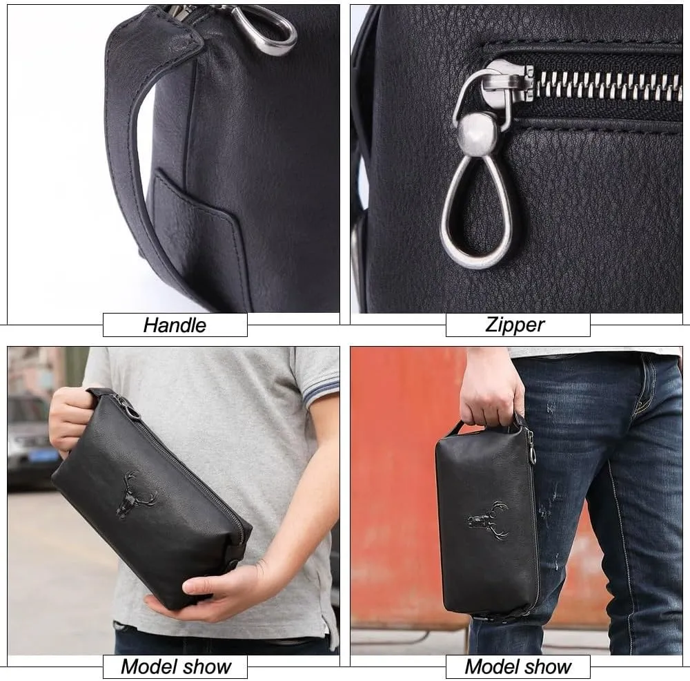 Toiletry Bag for Men, Large Travel Toiletry Organizer, Dopp Kit Water-Resistant Shaving Bag for Toiletries Accessories