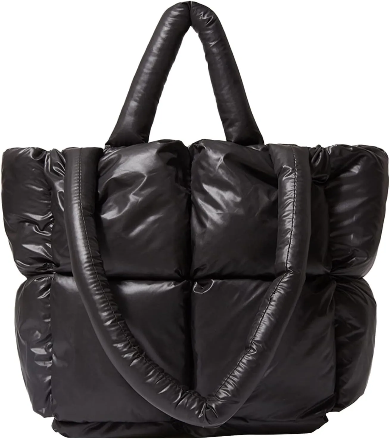 Tote Bag For Women Light Large Quilted Shoulder Bag Carryall Puffer Hobo Bag For Her Friends Travel College D